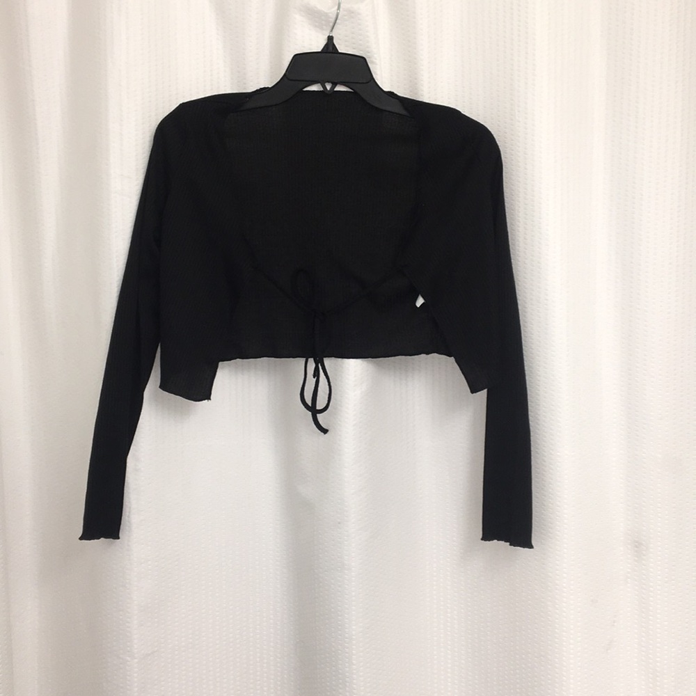 Shein Long Sleeve Tie Top cardigan Size:M